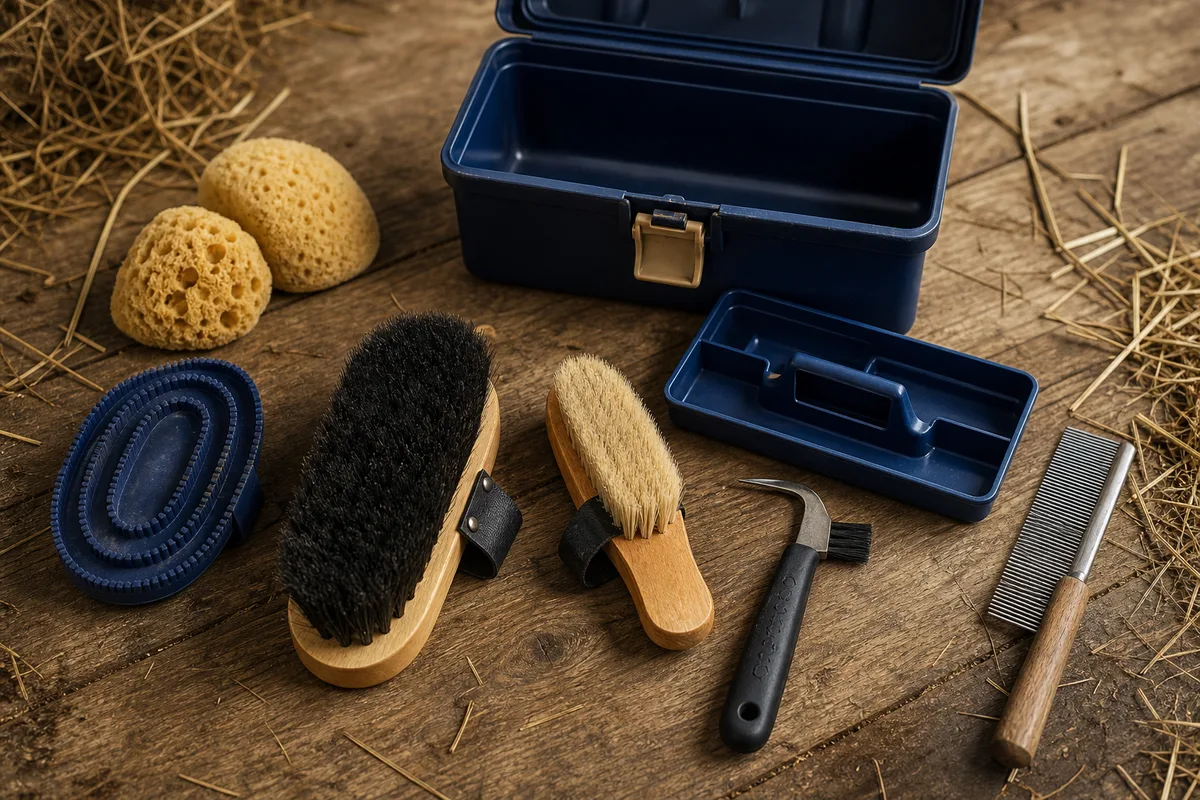 Kit de pansage cheval complet : quoi mettre dedans